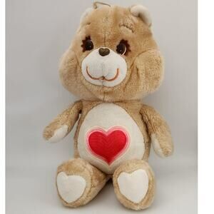 Vintage 1983 Kenner Care Bears Tender Heart Bear Plush‎ Stuffed Toy Tenderheart
